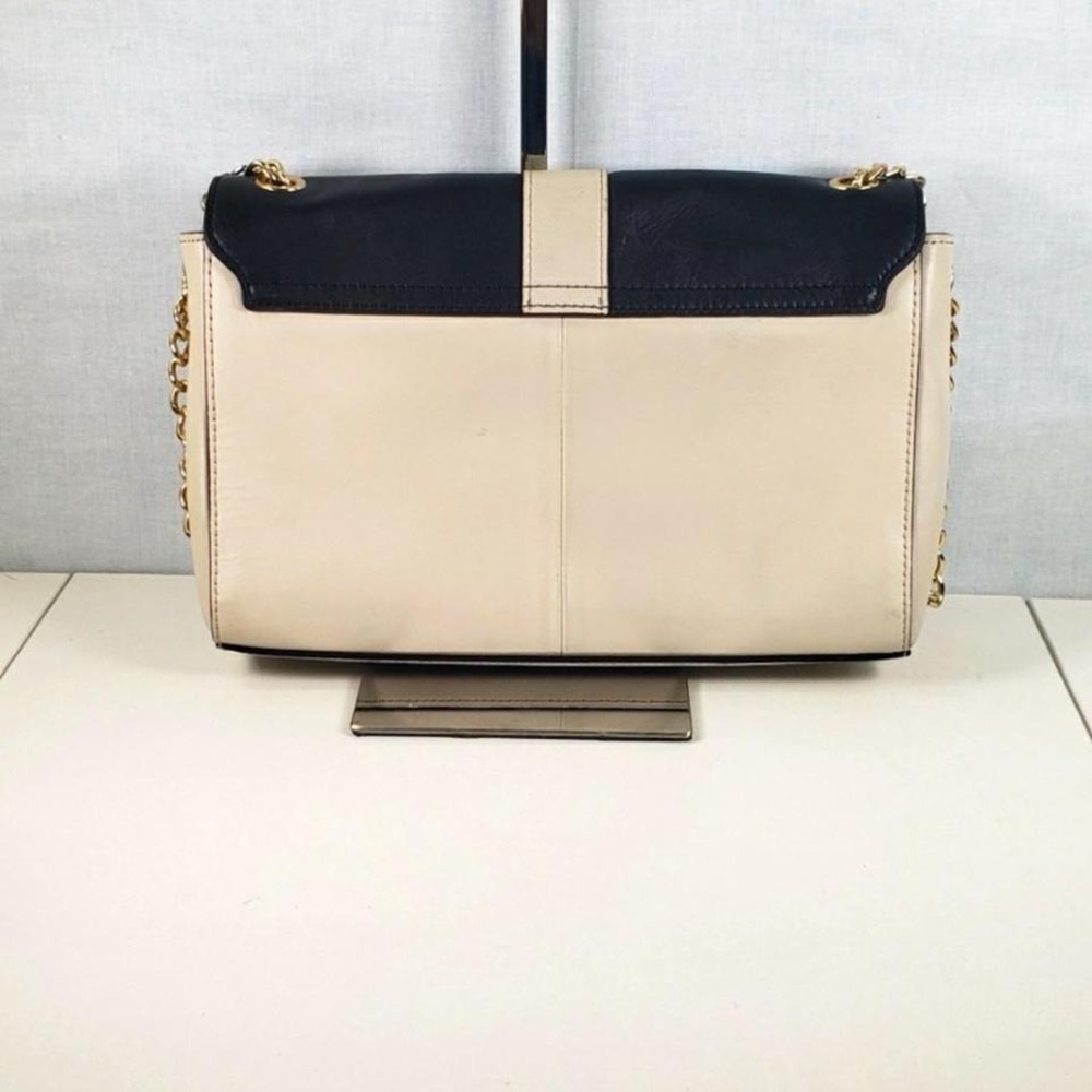 Antonio Melani black and cream leather crossbody bag - Picture 5 of 7